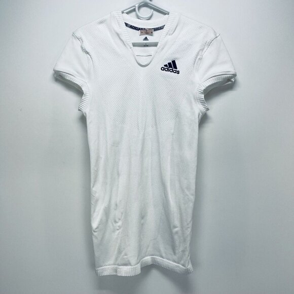 adidas Other - Adidas Shirt Size L Mens Techfit Primeknit White Football Jersey Training New
